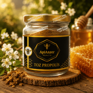 ApiAnzer Health Saf Toz Propolis Cam Kavanoz – Doğal Takviye Edici Gıda