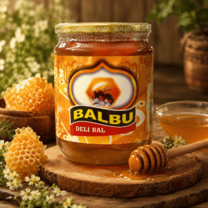 Balbu Saf Deli Bal Cam Kavanoz – Doğal Ormangülü (Komar) Balı