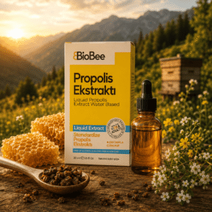 BioBee Su Bazlı Sıvı Propolis Ekstraktı 30 ml – Çocuk ve Yetişkin İçin Standart Standardize Propolis Damla